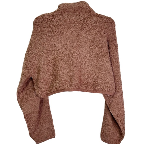 NWT Skims Cozy Knit Cropped Pullover in Tiger’s Eye Women’s Sz S/M - Picture 2 of 10